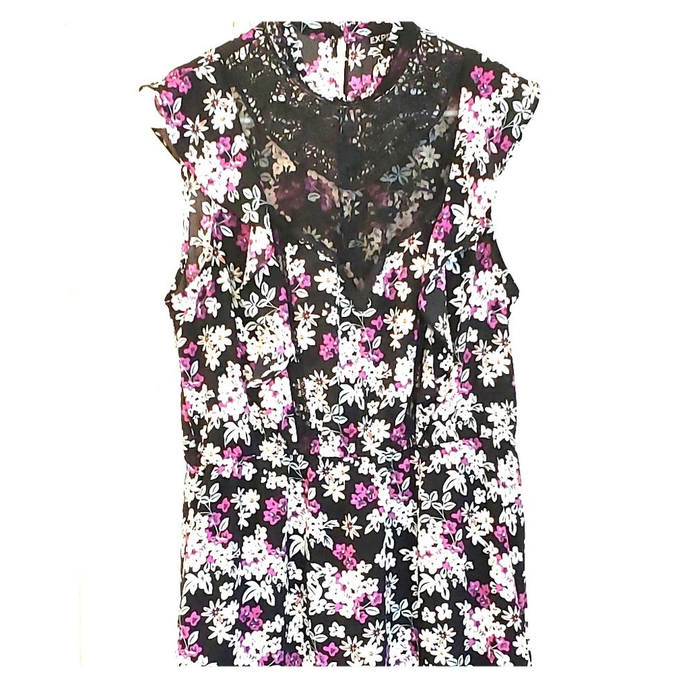 Express Victorian Floral Dress